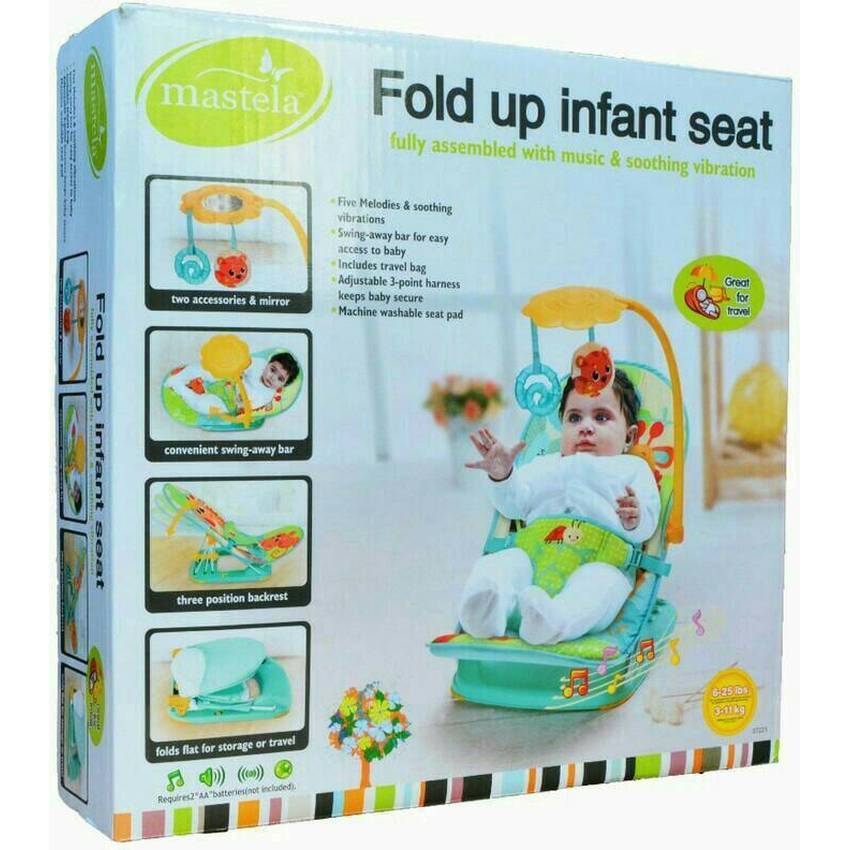 Paket Penjualan Mulberry Kursi Santai Bayi Mastela Fold Up Infant Seat Hijau .