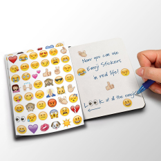New Cute Lovely 48 Die Cut Emoji Smile Sticker for Tablet Laptop Decor