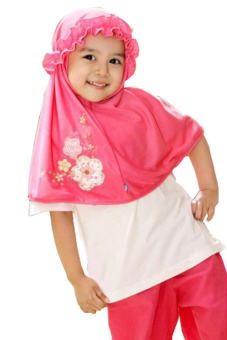 Tiva BND BDR Pink - Jilbab Anak  