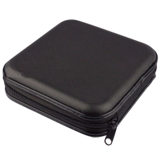 40 Disc CD DVD Storage Zipper Bag Case Hard Box Album Holder Portable Black - Intl