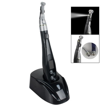 Vinmax Dental LED Wireless Mini 16:1 Reduction Contra Angle Endo Motor Root Canal Treatment Root Canal Apex Locator CE FDA (Black) - intl