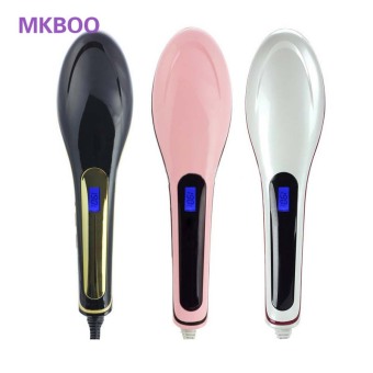 2016 New Hair Brush Auto Fast Electric Hair Straightener Comb Irons Come With LCD Display Electric Straight Hair Comb for women - intl