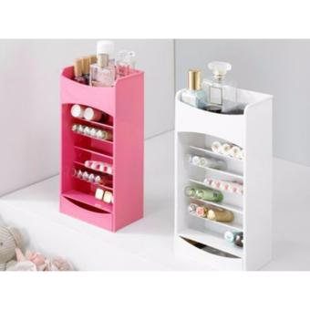 Babamu Tempat cosmetic storage box - Cosmake lipstick & nail polish organizer White