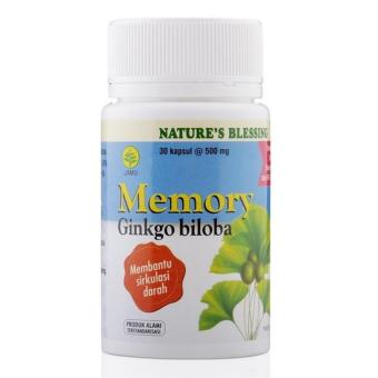 SidoMuncul Nature's Blessing Memory Ginkgo Biloba 30's - Sido Muncul, Meningkatkan Daya Ingat, Konsentrasi, Obat Vertigo, Mencegah Stroke, Mencegah Pikun
