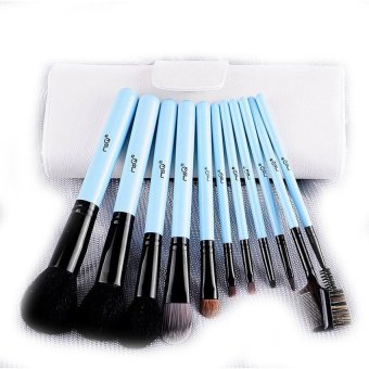 MSQ 11pcs Wool Makeup Brush Set Cosmetic Makeup Tools Brushes(White) - intl