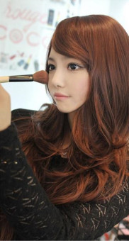 brown Long Wig - High Quality Fascinating Women Long Curly Wig - intl
