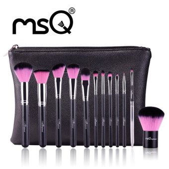 MSQ New Arrival 12pcs Makeup Brush Set With Soft High QualitySynthetic Hair(pink) - intl