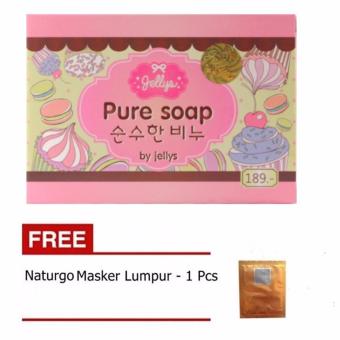 Parkinson Pure Soap by Jellys - Sabun Pemutih Muka Dan Badan - 1 Buah + Gratis Naturgo Masker Lumpur - 1 Buah