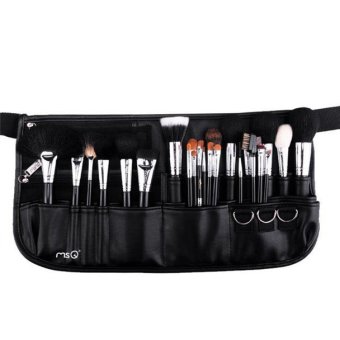 MSQ 25 Pcs antibacterial fiber Beauty Professional Cosmetic Tool Makeup Brush Set(Black)