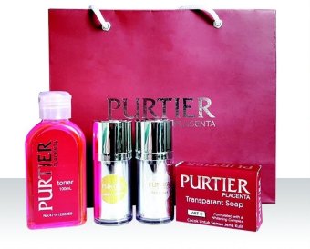 Purtier Placenta Skincare BPOM - Soap + Night Cream + Day Cream + Toner