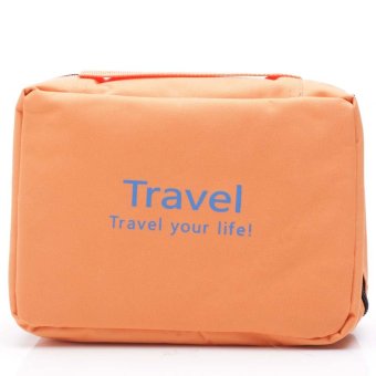 Travel Your Life Cosmetic Bag Travel Toiletries Makeup Pouch - Orange