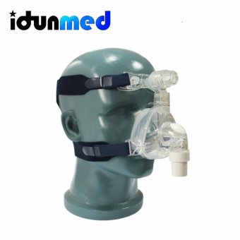idunmed CPAP Mask NM5 Nasal Mask With Adjustable Straps Headgear Breathing Maskesi For Sleep Apnea Nasal Anti Snoring Treatment - intl