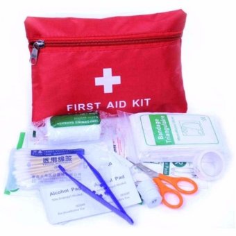 Eigia P3K Home Outdoor First Aid Kit 13 in 1 Paket Lengkap 13in1 Isi Alat Pertolongan Pertama pada Kecelakaan Terluka Saat Berpetualang Adventure Survival Berpergian Camping Hiking Praktis Mudah Dibawa Emergency Kits Perlengkapan Medis Ada Tas