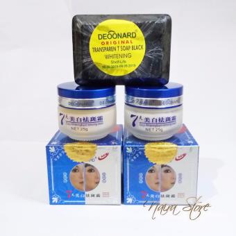 Paket Cream Deoonard Original Blue 7 Days 25gr - Krim Deoonard Asli Sabun Whitening