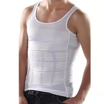 ANGEL Slim N Lift Slimming Shirt For Men - Singlet Pelangsing Untuk Pria - Putih - XL