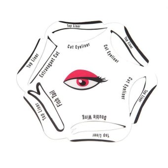 V SHOW Cat Eye Makeup Eyeliner Stencil Card Template Beauty Tool - intl