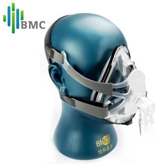BMC F1A Full Face Mask For CPAP Bipap Machine COPD Snoring And Sleep Therapy Size SML Connect Face And Hose With Headgear Clips - intl