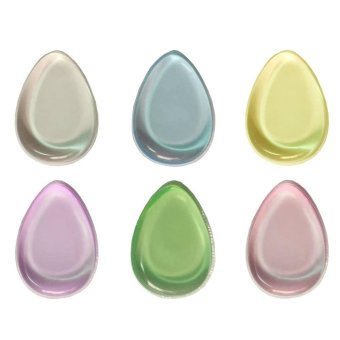 FashionDoor 6 pcs Jelly Soft Silicone Gel Powder Puff Sponge For Cosmetic Face Foundation B - intl