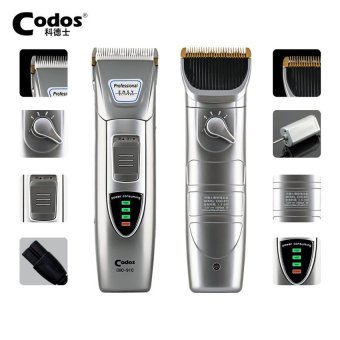 Codos Professional Electric Hair Trimmer LED Mute Design CeramicTitanium Cut Barber Cordless Hair Clipper Fast Charging CHC910 - intl
