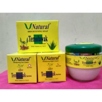 Paket Vnatural Temulawak (Day Cream- Night Cream- Brightening Soap- Lulur Vnatural)