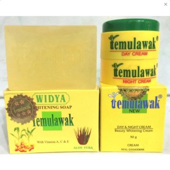 Temulawak Cream Day and Night Sabun Widya Holo Emas Original