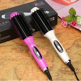2-In-1 Multifunctional Hair Iron Fast Hair Straightener Comb HairCurler Brush Electric Straightening Irons Comb - intl