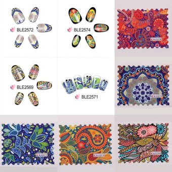 5pcsNail Sticker Decals Printing high quality hot sale unique easy to sticker - intl