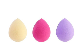 3PCS Pro Beauty Flawless Makeup Foundation Puff Water Droplets Sponge Multicolor