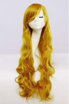 Anime Elegant curl wig-Halloween special edition-gold - intl