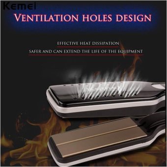 Professional Ceramic Coating Electric Hair Straightener Digital LCDDisplay Hair Straightening Fast Heat Flat Iron Salon Styler - intl