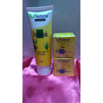 Vnatural (Day Cream- Night Cream- Clenser (Facial Foam)
