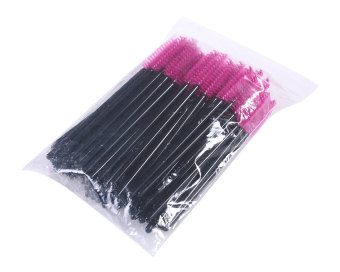 JIANGYUYAN 100 Pieces Disposable Eyelash Brushes Wands Mascara Applicator (#2)