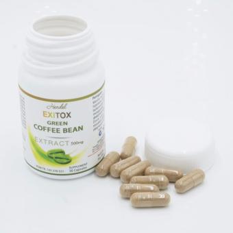 Green Coffee Bean Hendel Exitox Extract 500Mg Original Multivitamin Pelangsing Detoksifikasi Pembakar Lemak - 30 Kapsul