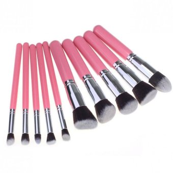 Coconie 10PCS Cosmetic Makeup Brush Brushes Set Foundation Powder Eyeshadow Pink