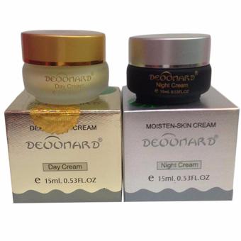 Deoonard Paket Gold dan Silver Cream Siang Malam Perawatan Jerawat Anti Acne Aman Digunakan