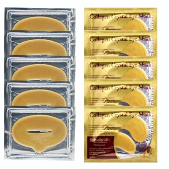 Collagen Crystal Eye Mask / Masker Mata - 5 Pcs + Masker Bibir Collagen Lip Mask - 5 Pcs