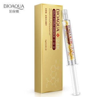 BIOAQUA Brand 24K Gold Hyaluronic Acid Liquid Skin Care Brand Moisturizing Anti Wrinkle Anti Aging Collagen Essence Cream 10ml - intl