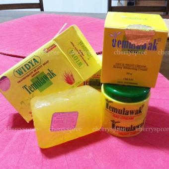 Original Impor Paket Cream Temulawak Whitening Cream Emboss (Day+Night) + Sabun Temulawak WIDYA ASLI Memutihkan Kulit Lembut Merona Cantik