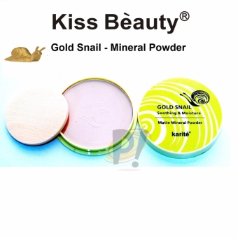 Kiss Beauty Gold Snail Powder - Wajah Lembut dan Sehat Dengan Bedak Bermineral