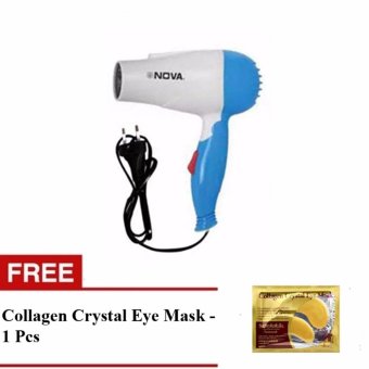 Nova Hair Dryer N-658 - Free Collagen Crystal Eye Mask - 1Pcs