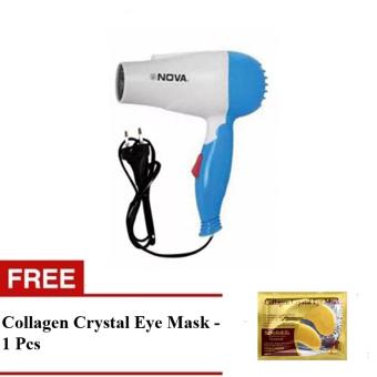 Nova Hair Dryer N-658 - Biru Free Collagen Crystal Eye Mask - 1Pcs
