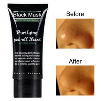 Black Mask Kiss Beauty Deep Cleansing Acne Purifying Peel-off / Masker Wajah dan Komedo