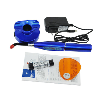 1Pcs Dental LED Cure Lamp Wireless Cordless 5W 1500mW Curing Light Blue- - intl