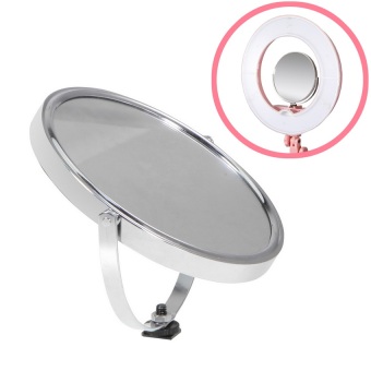 Double-sided Swivel Polished Adjustable Stand Magnify Makeup Mirror W/ Hot Shoe