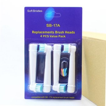 Ai Home 4pcs Replacement Electric Toothbrush Heads SB-17A (White) - intl