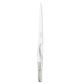 Novelty Unique Appearance Permanent Makeup Manual Tattoo Pen Silver Clear