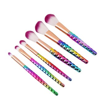 Ai Home 6pcs Unicorn Thread Makeup Cosmetic Brushes Set (Multicolor) - intl