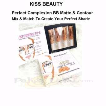 Kiss Beauty PERFECT COMPLEXION BB matte & contour 4pc set - Perfect Shade