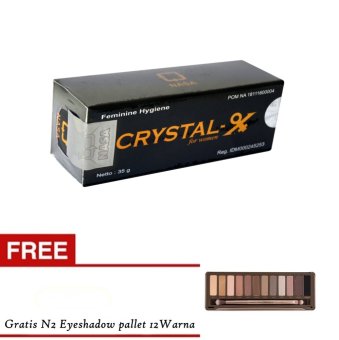 Crystal X Nasa - Original Solusi Masalah Kewanitaan + Gratis Eyeshadow N2 12 Warna