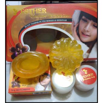 Lucky Cream White Esther BPOM - Whitening Cream - 1 paket + Beauty Soap Sabun